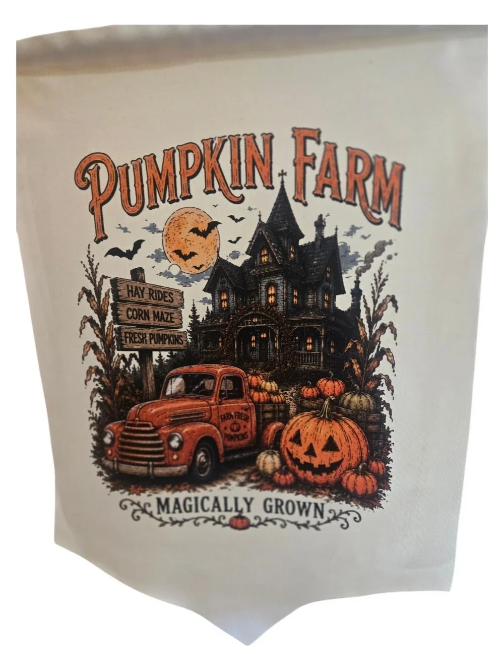 Handmade Fall Home Decor • Rustic Pumpkin Farm Wall Hanging Boho Decor 0062
